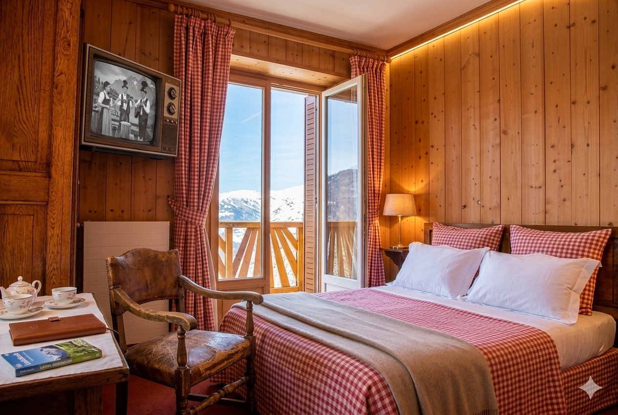 Chambre Mont-Pourri, balcon plein sud