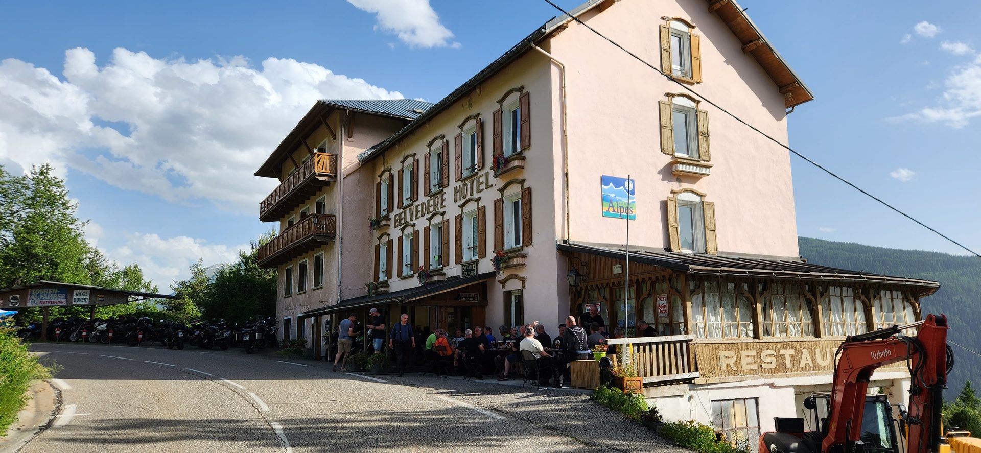 Façade de l'Hôtel Belvédère, Séez